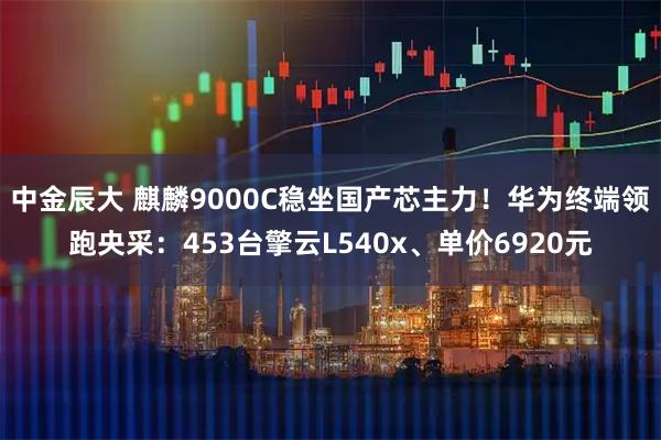 中金辰大 麒麟9000C稳坐国产芯主力！华为终端领跑央采：453台擎云L540x、单价6920元