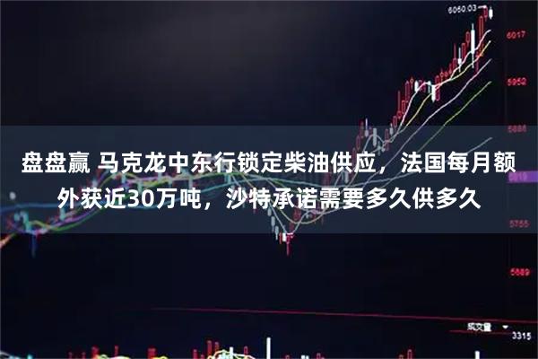 盘盘赢 马克龙中东行锁定柴油供应，法国每月额外获近30万吨，沙特承诺需要多久供多久